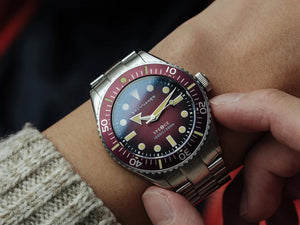 Reloj Automático Spinnaker Spence Crimson Red, Rojo, 40 mm, 30 atm, SP-5097-55