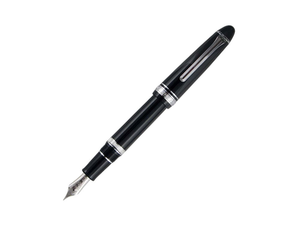 Estilográfica Sailor 1911 Series Realo, Negro, Cromo, 11-9379-420