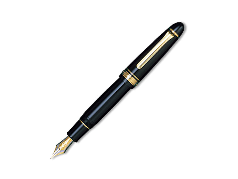 Estilográfica Sailor King of Pens ST Gold, Negro, Resina, Oro 24K