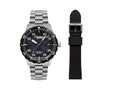 Set Reloj Automático Zeppelin Eurofighter, PVD, Azul, 43 mm, Día, 7268M-3