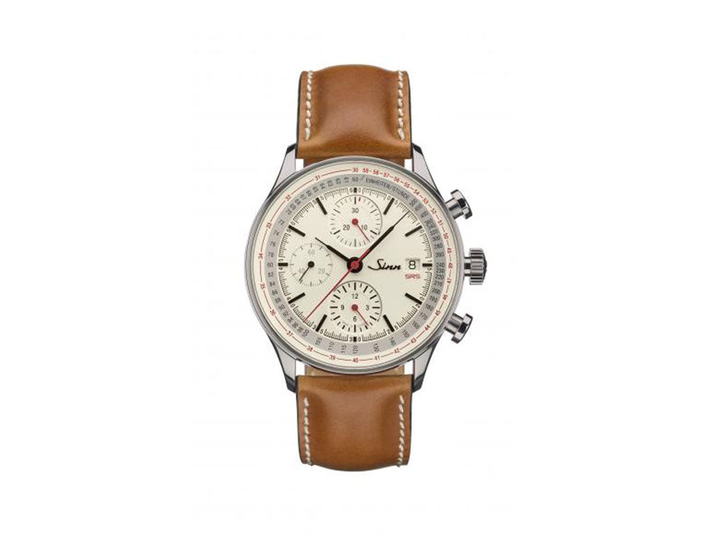 Reloj Automático Sinn 910 SRS, Valjoux 7750, Cronógrafo, Piel, 910.020 LB141