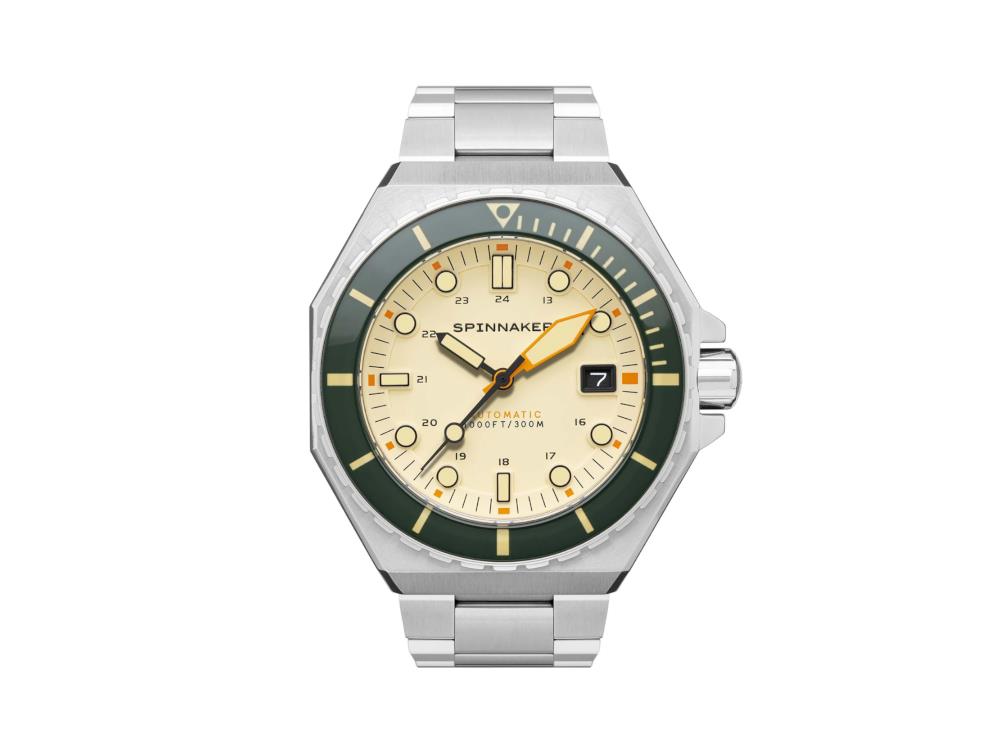 Reloj Automático Spinnaker Dumas Sahara, Beige, 44 mm, 30 atm, SP-5081-CC