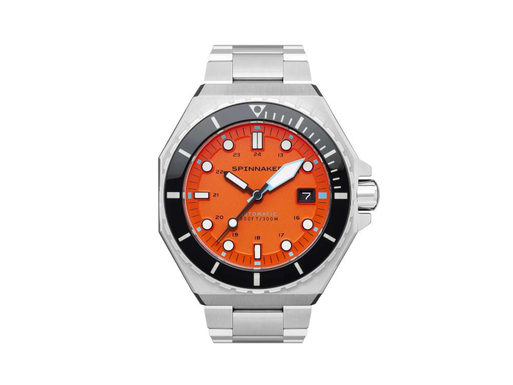 Reloj Automático Spinnaker Dumas Tangerine, Naranja, 44 mm, 30 atm, SP-5081-BB