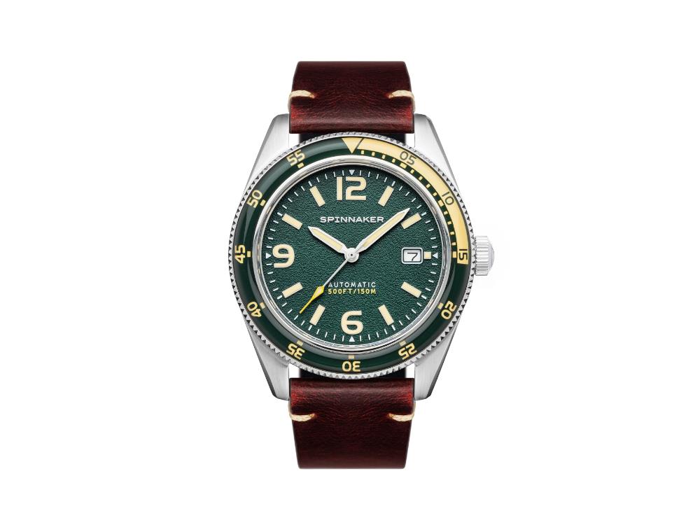 Reloj Automático Spinnaker Fleuss Lagoon Green, Verde, 43 mm, 15 atm, SP-5055-0C