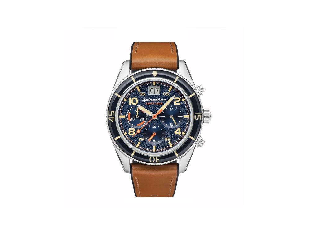Reloj de Cuarzo Spinnaker Fleuss, Azul, 43 mm, Cronógrafo, SP-5085-02