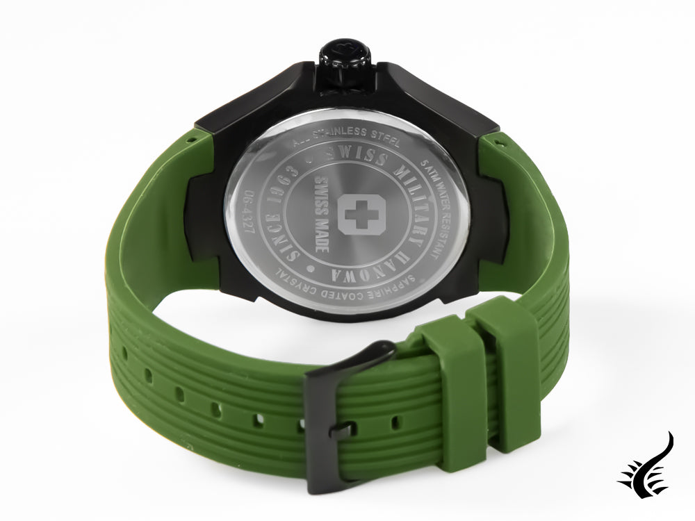 Reloj de Cuarzo Swiss Military Hanowa Aqua Seaman, Negro, PVD, 6-4327.13.007.06