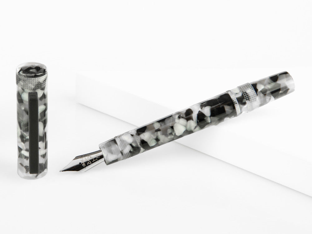 Estilográfica Tibaldi Perfecta Vinyl Stonewash Full Grey, PFC-R780-FP