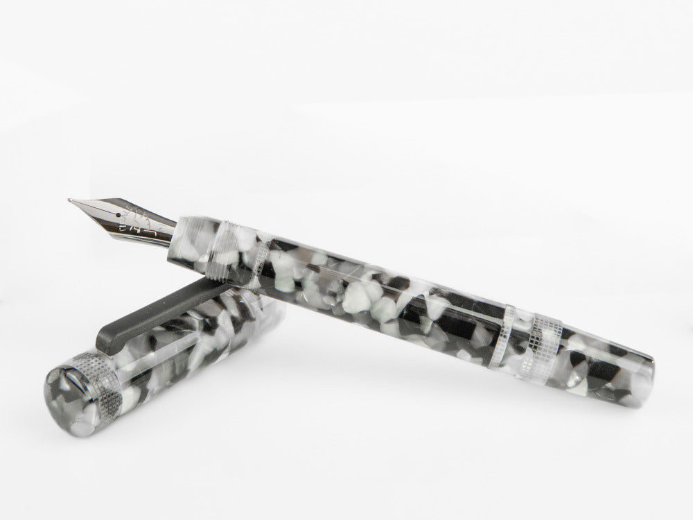 Estilográfica Tibaldi Perfecta Vinyl Stonewash Full Grey, PFC-R780-FP