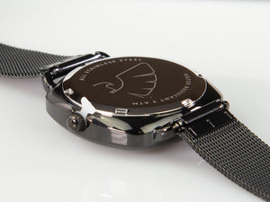 Reloj de Cuarzo Tibaldi Ladies, Negro, 32 mm, Malla milanesa. TMF-237-MM