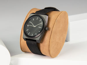 Reloj de Cuarzo Tibaldi Men's, Negro, 39mm x 46mm, Correa textil, TMM-SS-GG