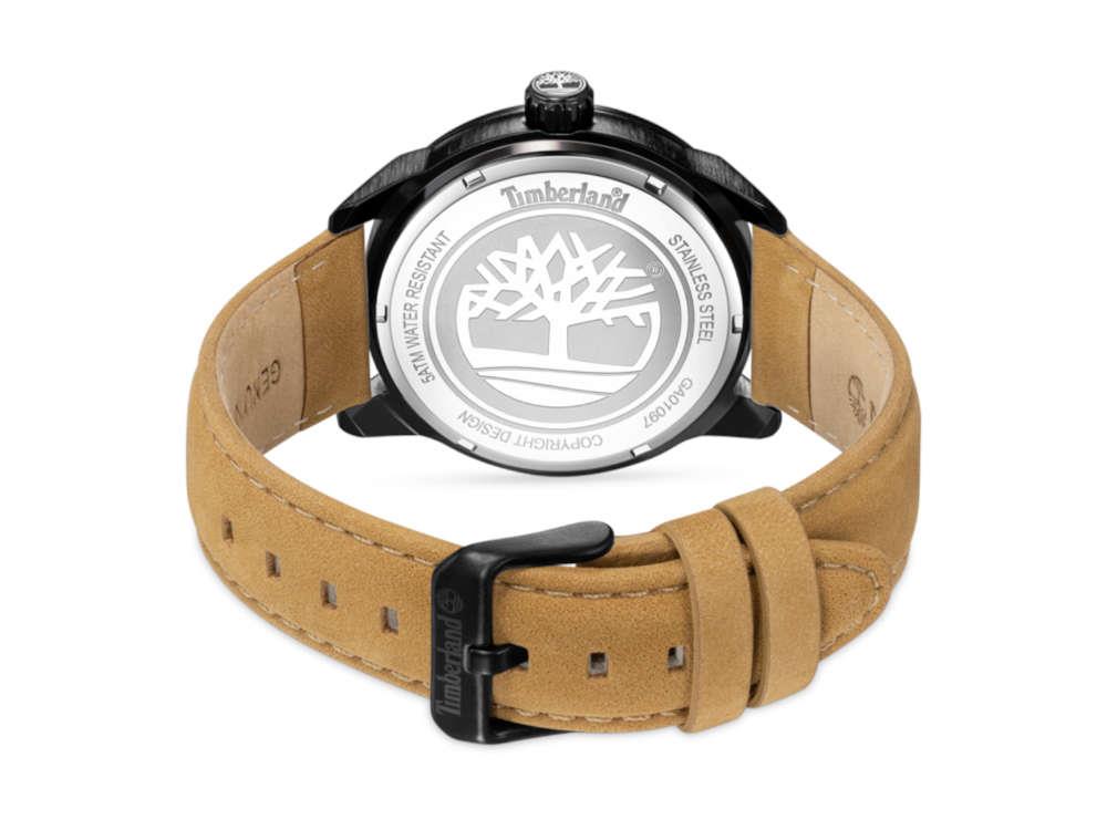 Reloj de Cuarzo Timberland Small Henniker, Metal, Negro, 44 mm, TDWGA0109701