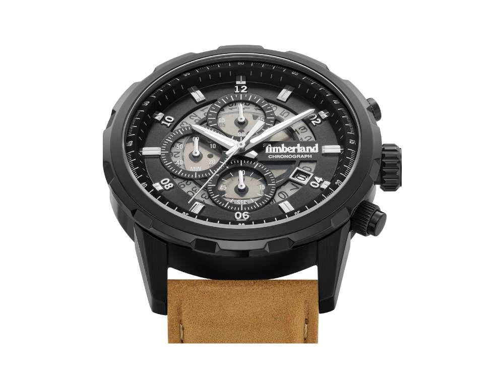 Reloj de Cuarzo Timberland Hampton Harbour, PVD, Negro, 46 mm, TDWGC0109101