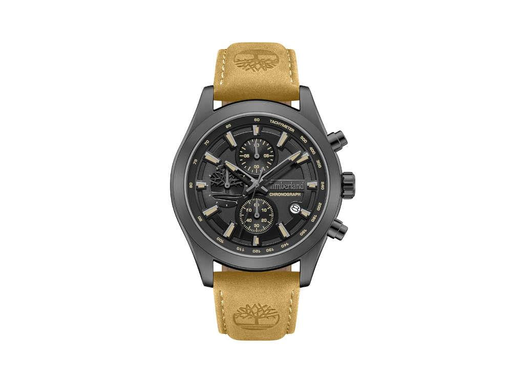 Reloj de Cuarzo Timberland Ashmont, Negro, 44 mm, Correa de piel, TDWGF0095102