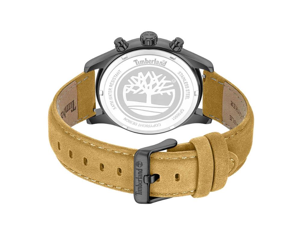 Reloj de Cuarzo Timberland Ashmont, Negro, 44 mm, Correa de piel, TDWGF0095102