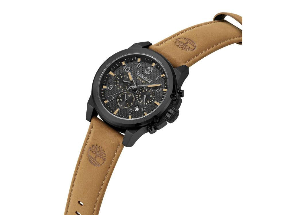 Reloj de Cuarzo Timberland Fast Strike, PVD, Negro, 46 mm, TDWGF0109503