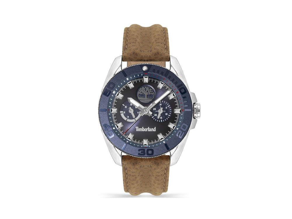Reloj de Cuarzo Timberland Fairhill, Azul, 44 mm, Correa de piel, TDWGF2200903