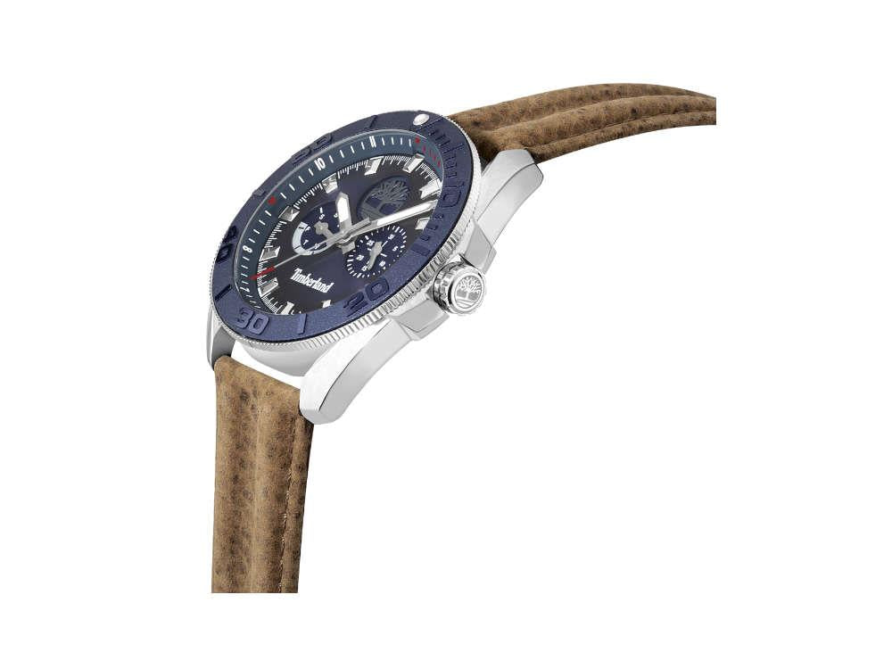 Reloj de Cuarzo Timberland Fairhill, Azul, 44 mm, Correa de piel, TDWGF2200903