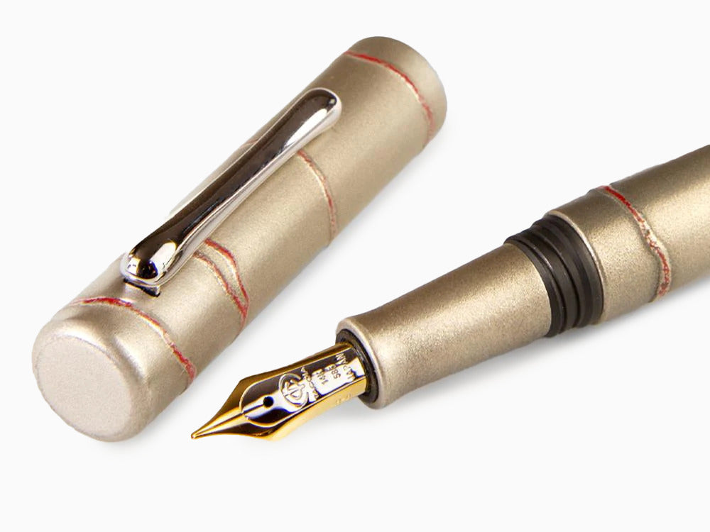Pluma Estilográfica Taccia Kaga-Wajima White Birch, Edición Limitada