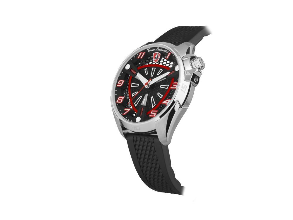 Reloj de Cuarzo Tonino Lamborghini Shock Abs, Rojo, 42 mm, TLABSR-SS-R