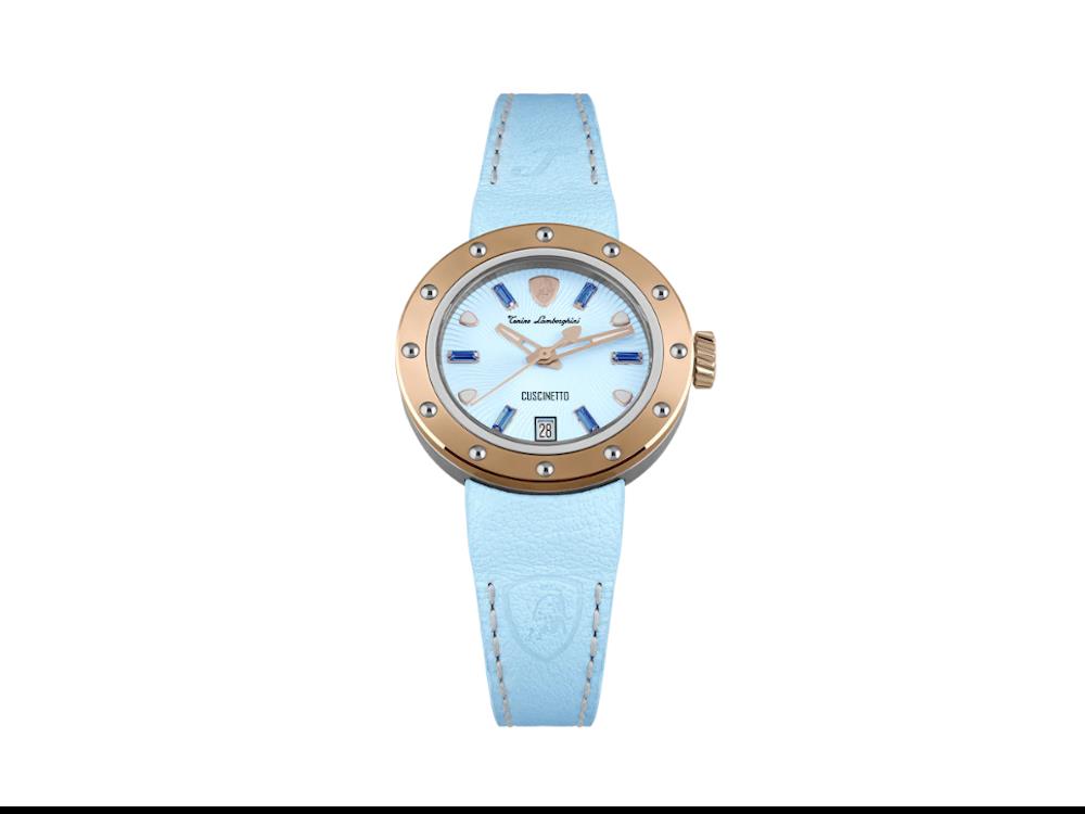 Reloj de Cuarzo Tonino Lamborghini Cuscinetto, Turquesa, 38 mm, TLF-A05-3