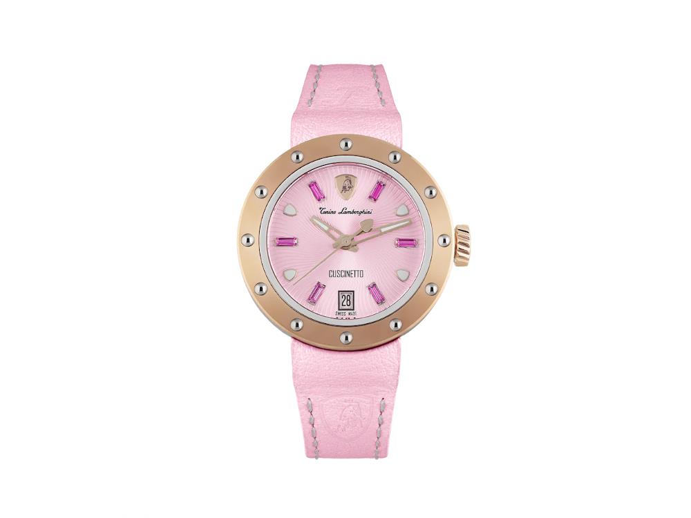 Reloj de Cuarzo Tonino Lamborghini Cuscinetto, Rosa, 38 mm, TLF-A05-4
