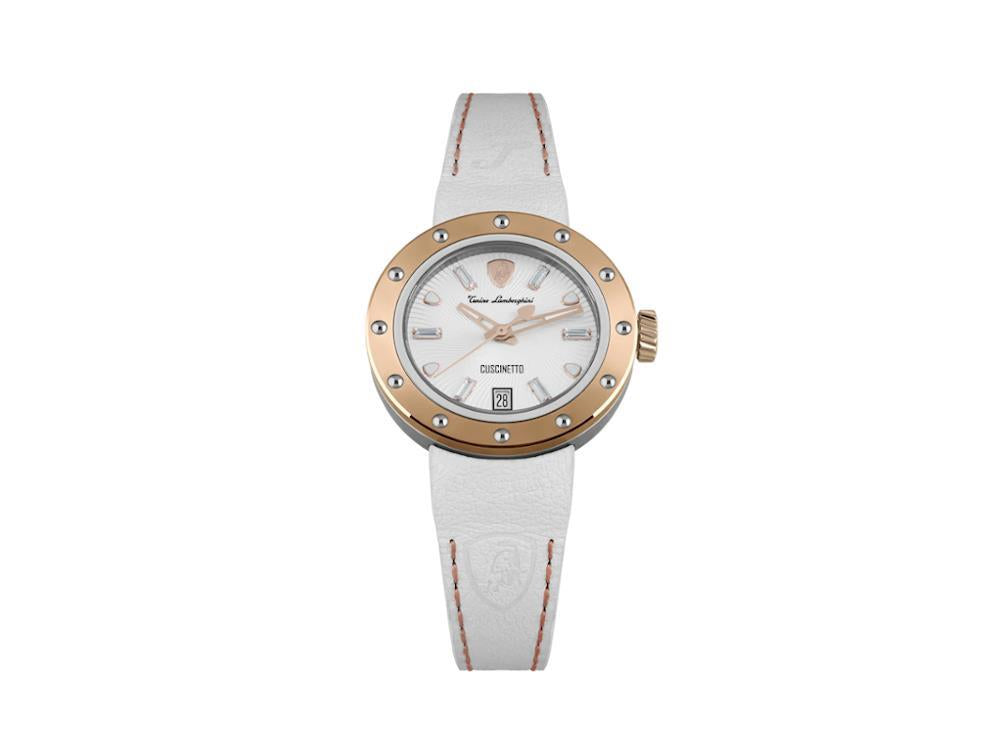 Reloj de Cuarzo Tonino Lamborghini Cuscinetto, Blanco, 38 mm, TLF-A05-5