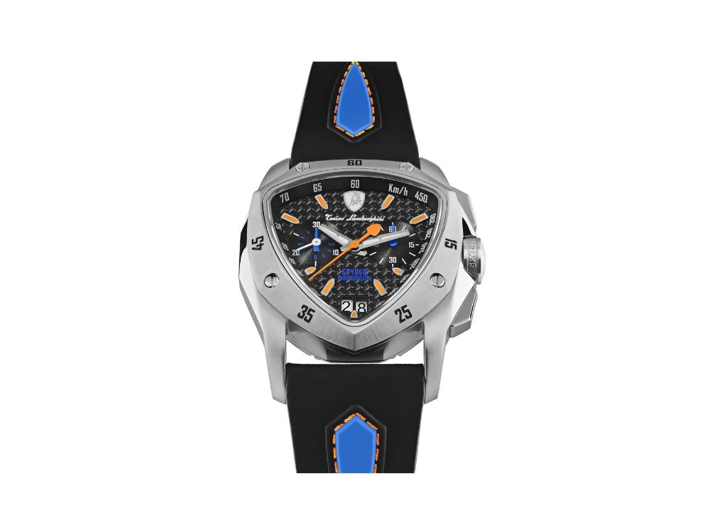 Reloj de Cuarzo Lamborghini New Spyder Blue Orange, 43 mm, Crono, TLF-A13-4