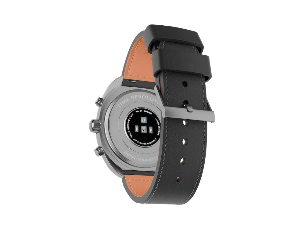 Reloj Híbrido Time Revolution Hybrid 01 Thunder SS, Negro, 42 mm, TR01.4S