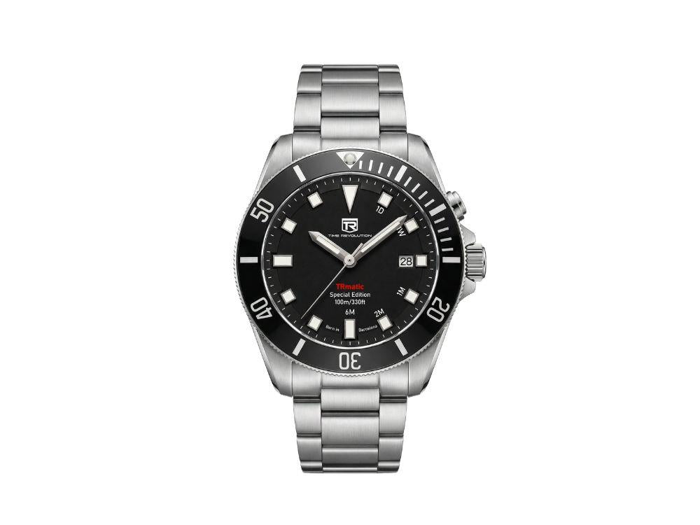 Reloj Automático Time Revolution TRmatic Midnight , 42 mm, Negro,TR02.01MB