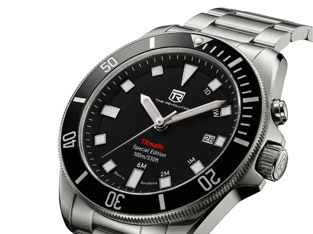 Reloj Automático Time Revolution TRmatic Midnight , 42 mm, Negro,TR02.01MB