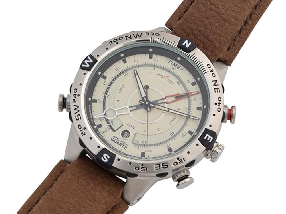 Reloj de Cuarzo Timex Tide, Beige, 45 mm, T2N721
