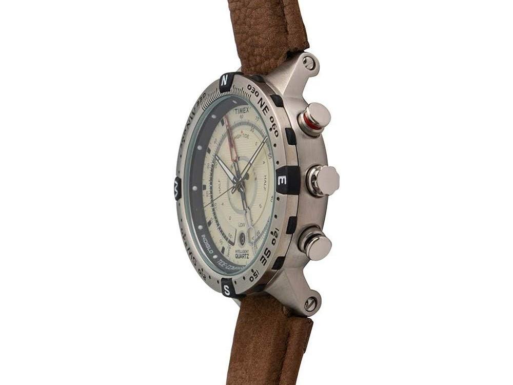 Reloj de Cuarzo Timex Tide, Beige, 45 mm, T2N721