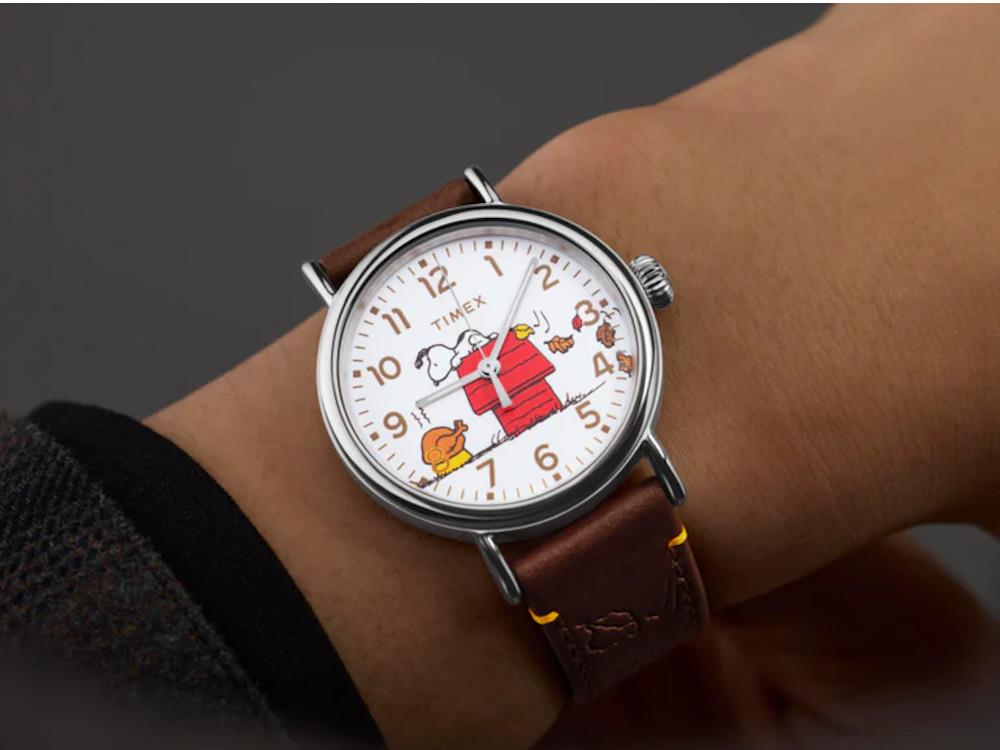 Reloj de Cuarzo Timex Standard Thanksgiving, Blanco, 40 mm, TW2W44300