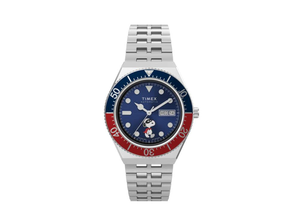 Reloj Automático Timex Peanuts, Azul, 40 mm, TW2W47500