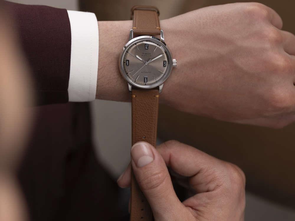 Reloj Automático Timex Marlin, Champán, 40 mm, TW2W59300