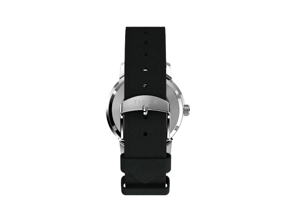Reloj Automático Timex Marlin Men’s Leather, Negro, 40 mm, TW2W59700