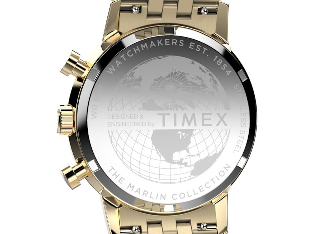 Reloj de Cuarzo Timex Marlin, Negro, 40 mm, Cronógrafo, TW2W59900
