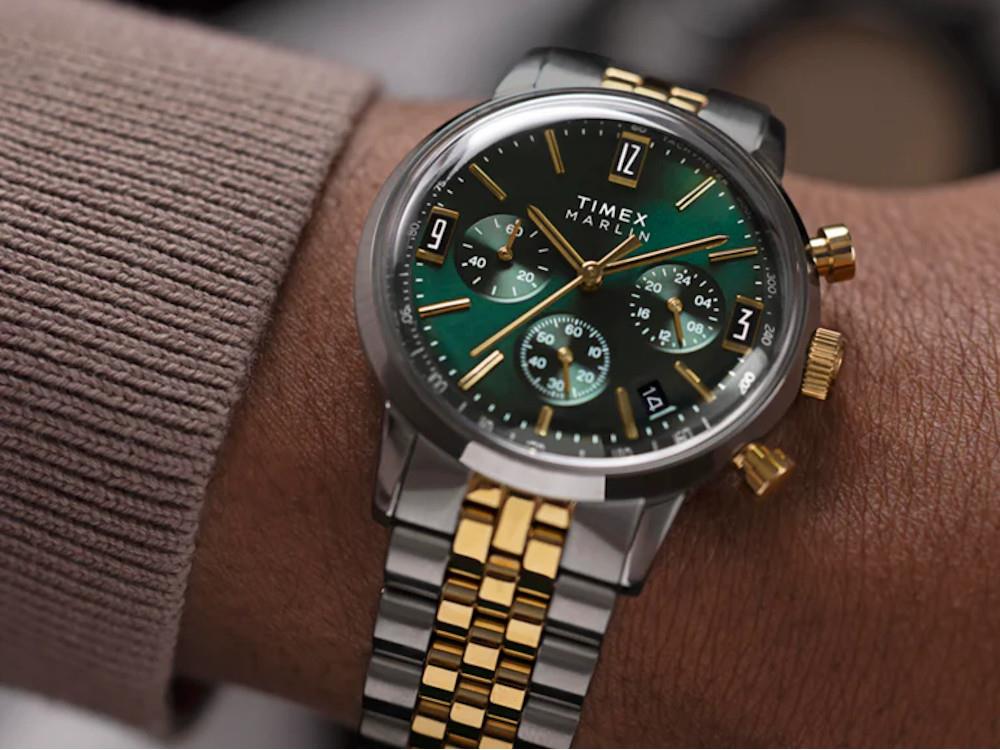 Reloj de Cuarzo Timex Marlin, Verde, 40 mm, TW2W60000A