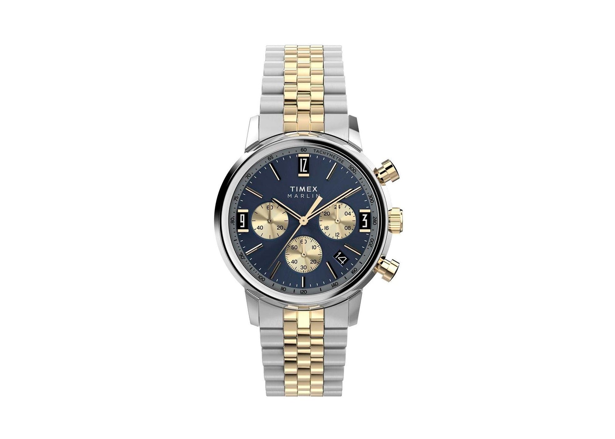 Reloj de Cuarzo Timex Marlin, Azul, 40 mm, Cronógrafo, TW2W60200