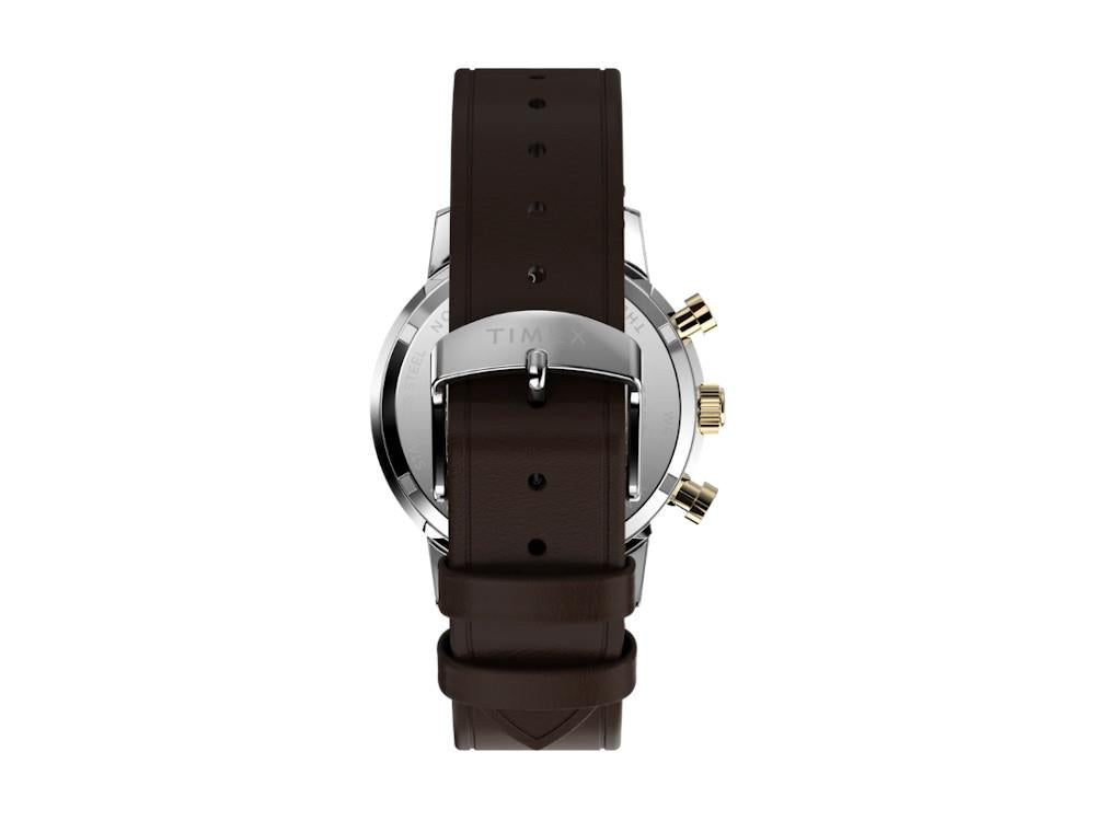 Reloj de Cuarzo Timex Marlin Men's Leather, Azul, 40 mm, TW2W60400A