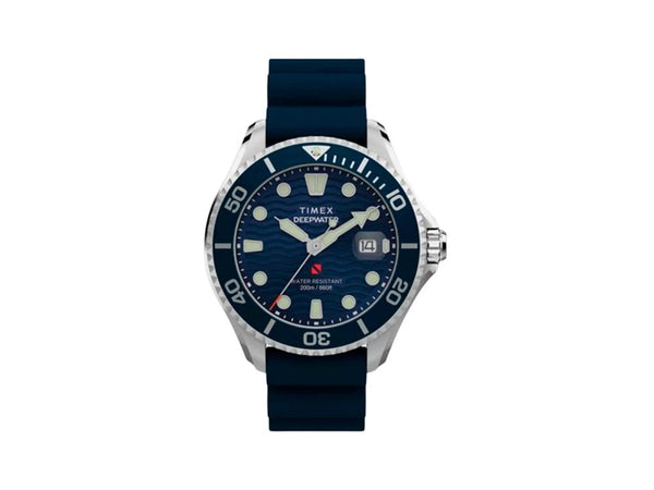 Reloj de Cuarzo Timex Deepwater Meridian 200 SST, Azul, 44 mm