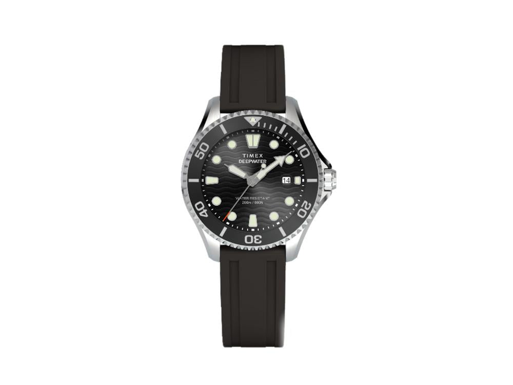 Reloj de Cuarzo Timex DeepWater, Negro, 44 mm, TW2W81600