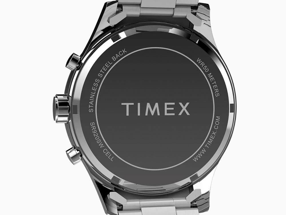 Reloj de Cuarzo Timex Trend Dress Chronograph, Negro, 43mm, TW2Y01400