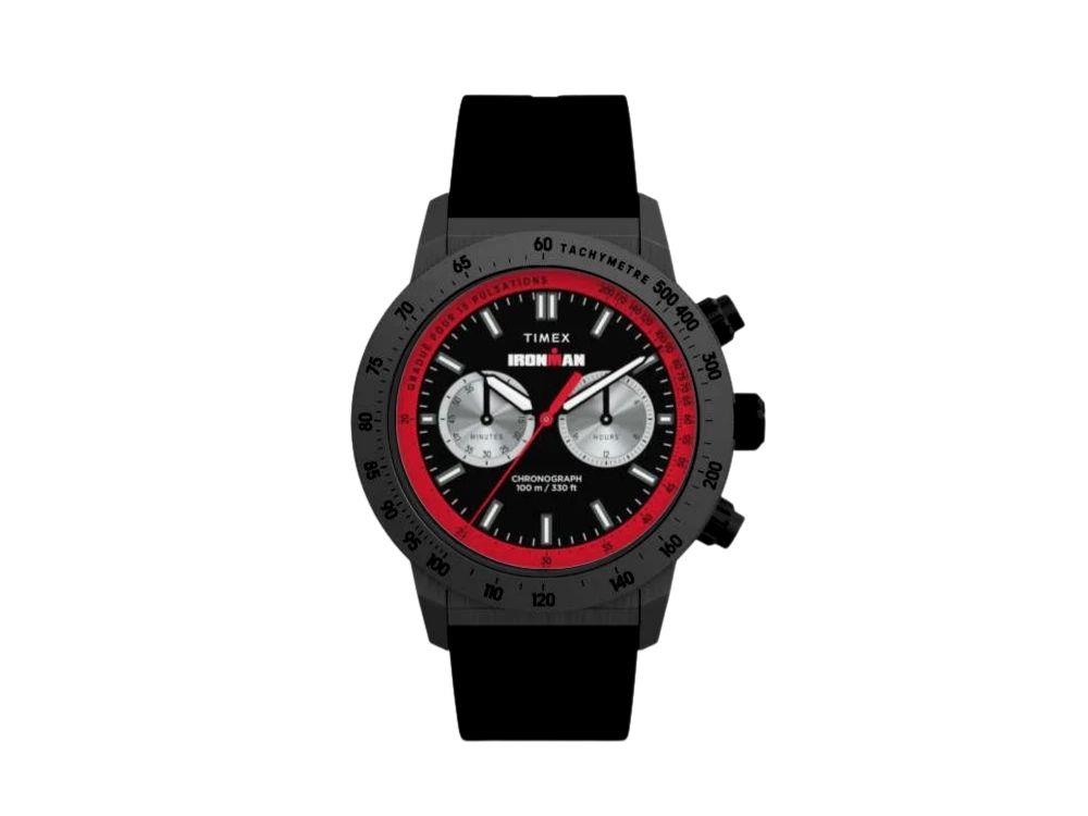 Reloj de Cuarzo Timex Ironman Premium, Negro, 44 mm, Cronógrafo, TW2Y01900