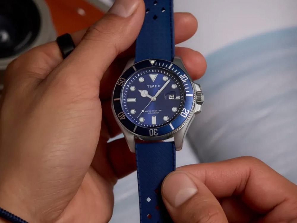 Reloj de Cuarzo Timex Trend Harborside Coast, Azul, 44 mm, TW2Y05000