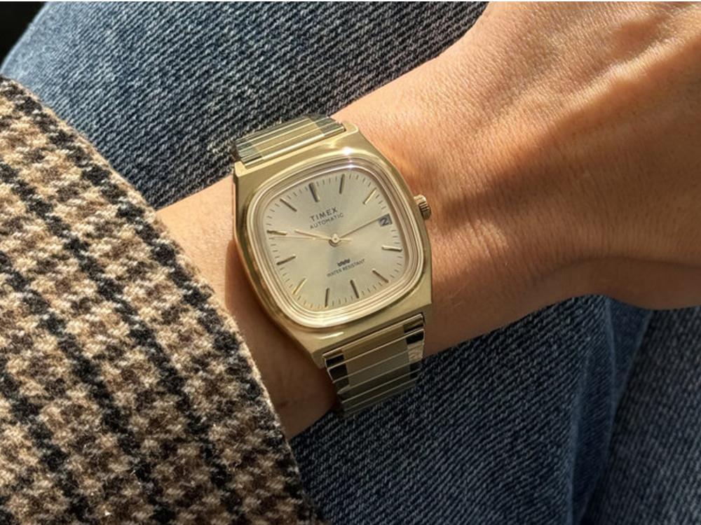 Reloj Automático Timex E Line, Dorado, 34 mm, TW2Y07200