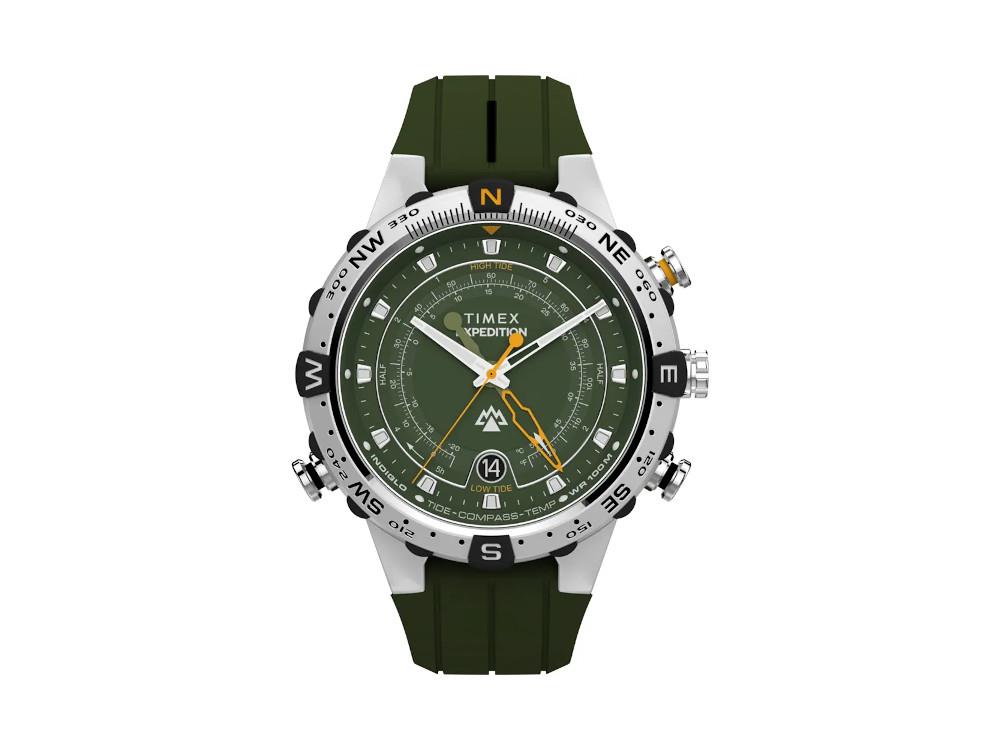 Reloj de Cuarzo Timex Expedition Tide-Temp-Compass, Verde, 45 mm, TW2Y14400