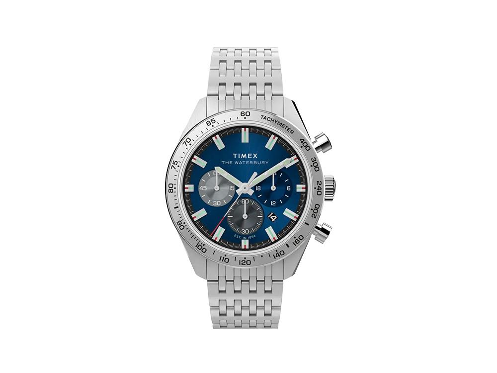 Reloj de Cuarzo Timex Waterbury Traditional, Azul, 41 mm, Cronógrafo, TW2Y18500