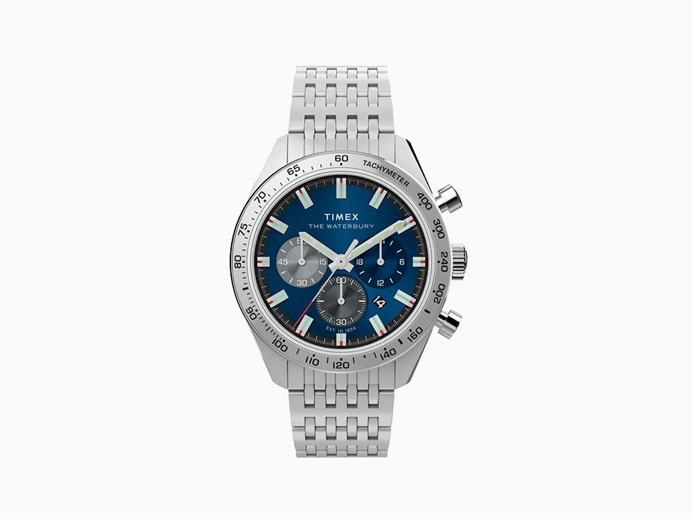 Reloj de Cuarzo Timex Waterbury Traditional, Azul, 41 mm, Cronógrafo, TW2Y18500