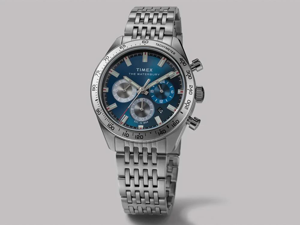 Reloj de Cuarzo Timex Waterbury Traditional, Azul, 41 mm, Cronógrafo, TW2Y18500